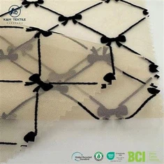 100% Polyester Flocking Ύφασμα για Φορέματα